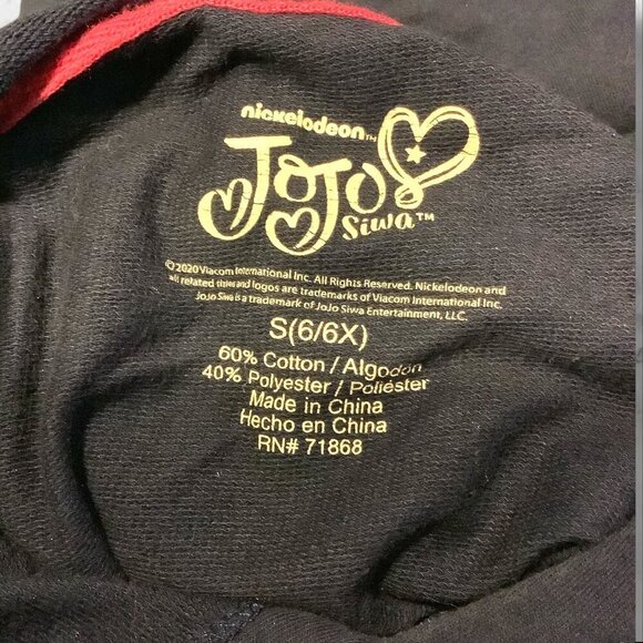 Jojo Siwa Nickelodeon Girls Hoodie S 6/6X Blue With Colorful Graphics & Pink Cuf - Picture 3 of 12